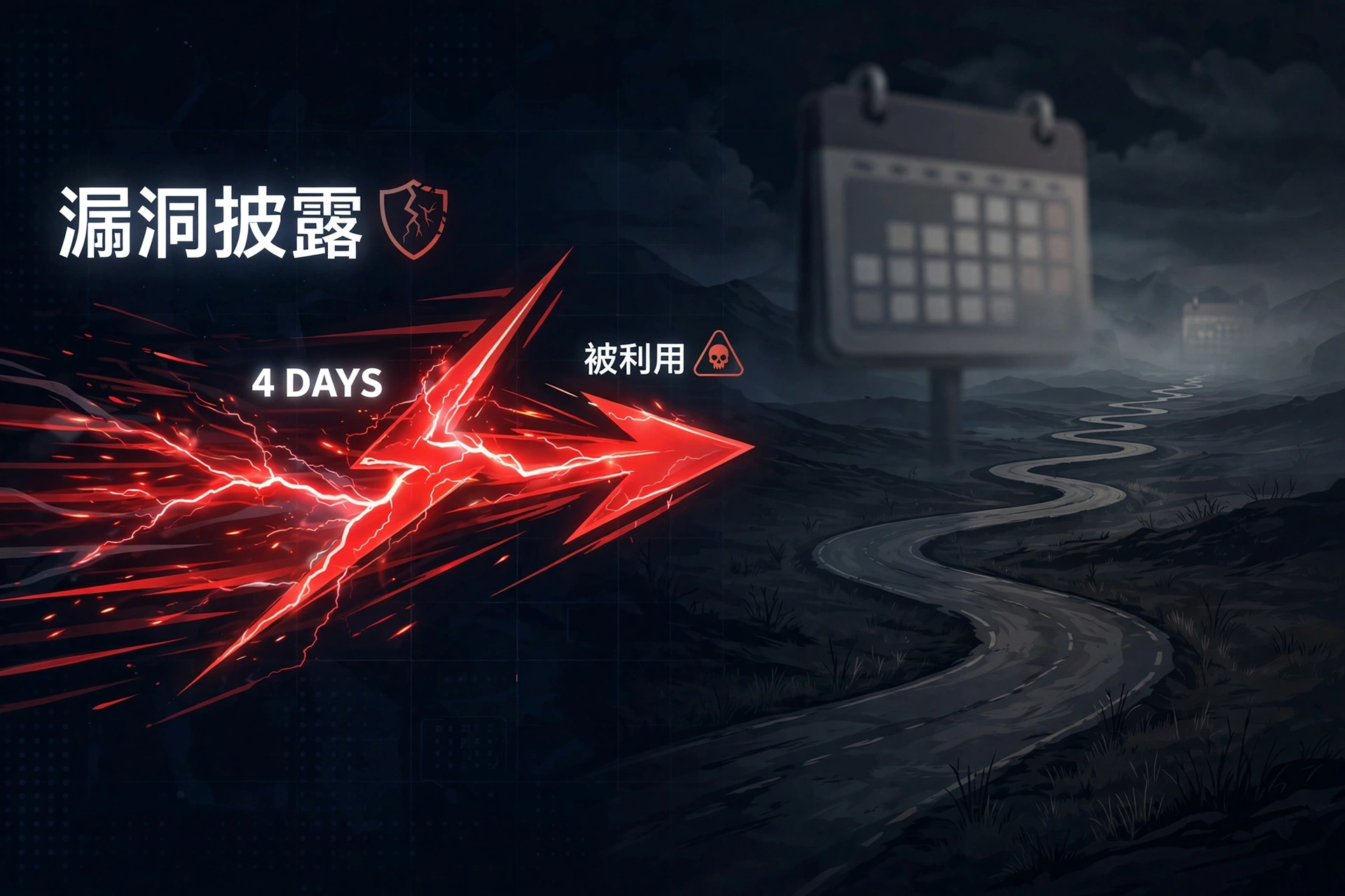 从漏洞披露到被利用只要 4 天，远快于传统补丁周期